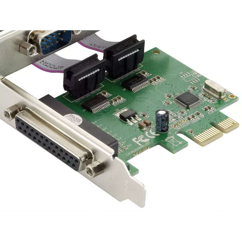 Conceptronic PCI Express Karte 1-Port Parallel & 2-Port Seriell