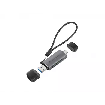 Conceptronic BIAN05G 2-in-1 USB 3.0 Dual Plug Kartenleser, SD/MicroSD 3.0, UHS-I