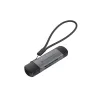 Conceptronic BIAN05G 2-in-1 USB 3.0 Dual Plug Kartenleser, SD/MicroSD 3.0, UHS-I