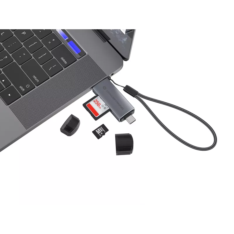 Conceptronic BIAN05G 2-in-1 USB 3.0 Dual Plug Kartenleser, SD/MicroSD 3.0, UHS-I