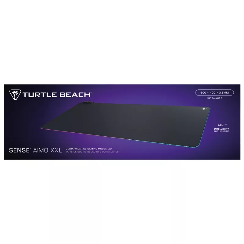 Turtle Beach Sense AIMO XXL Ultrabreites PC-Gaming-Mauspad mit RGB-Beleuchtung