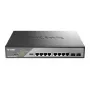 D-Link DSS-200G-10MPP Netzwerk-Switch Managed L2 Gigabit Ethernet (10/100/1000) Power over Ethernet (PoE) 1U Schwarz, Grau