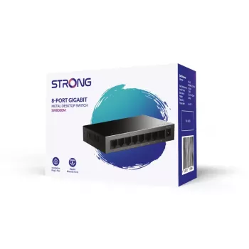 Strong SW8000M Netzwerk-Switch Gigabit Ethernet 8 Ports 16 Gbit/s