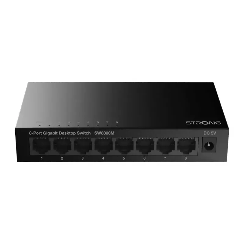 Strong SW8000M Netzwerk-Switch Gigabit Ethernet 8 Ports 16 Gbit/s