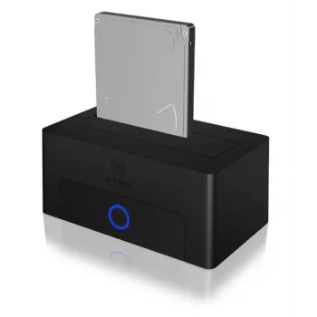 Externes 2,5/3,5 Zoll HDD/SSD Gehäuse ICY BOX IB-1122-U3, SATA zu USB 3.2 Gen1, 5 Gbit/s, Schwarz