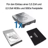 HDD-Gehäuse Fantec DB-ALU31 Schwarz 3,5 Zoll