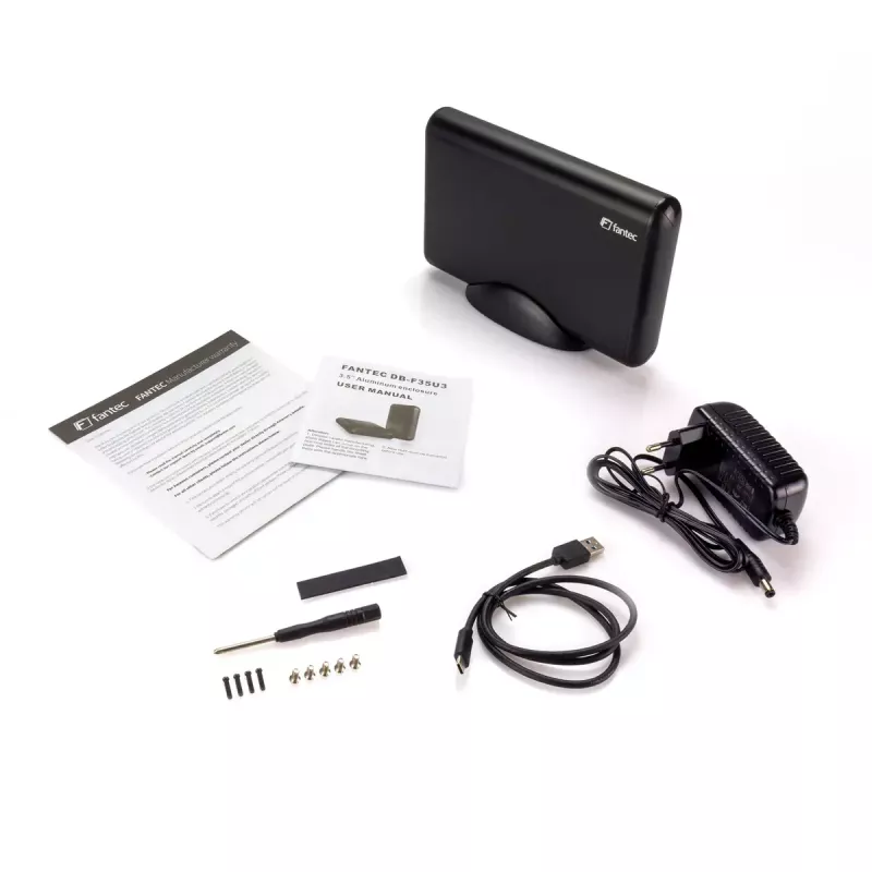 Festplattengehäuse Fantec DB-F35U3 Schwarz 3,5 Zoll