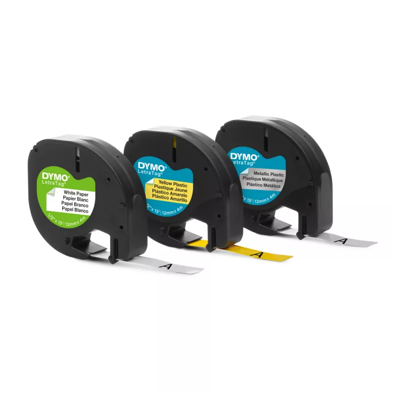 DYMO LetraTag Beschriftungsband sortiert 3er-Pack