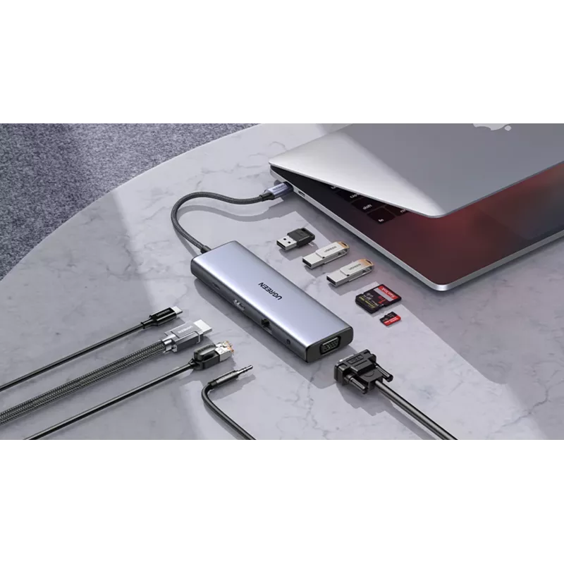 Ugreen Revodok 10-in-1 USB-C Hub UGREEN 15601 10 Ports 4K HDMI