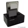 LC Power LC-DOCK-U3-CR - HDD-Dockingstation mit Netzanzeige, Ein/Aus-Schalter, Klon-Funktion Schächte: 2 - 2.5 / 3.5 gemeinsam genutzt (6,4 cm/8,9 cm 