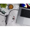 Laptop Dock Satechi ST-U4MA3M USB Type-C Grau 100W Power Delivery