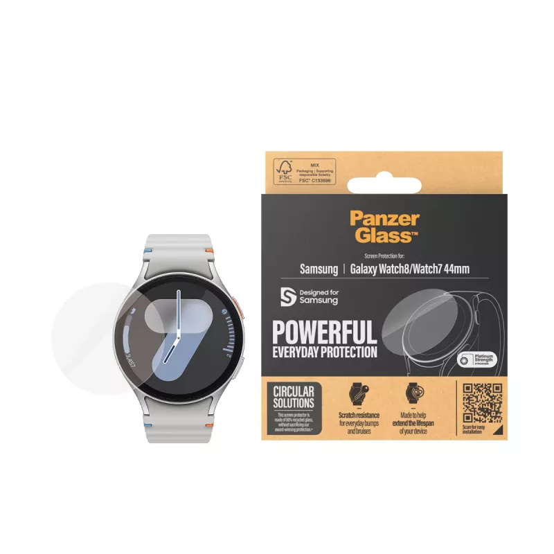 PanzerGlass® Displayschutz Samsung Galaxy Watch8 | Watch7 44mm | Ultra-Wide Fit