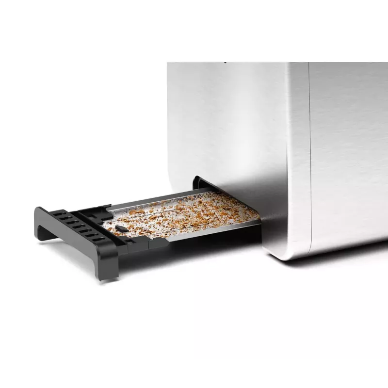 Bosch TAT5P420 Toaster 2 Scheiben 970 W Schwarz, Edelstahl