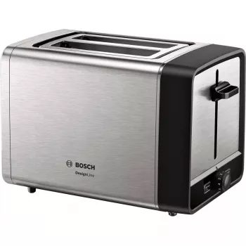 Bosch TAT5P420 Toaster 2 Scheiben 970 W Schwarz, Edelstahl