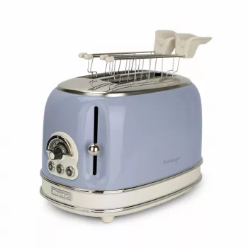 Elektrischer Aufschnittschneider Ariete 0155/05 2 Scheiben 810W Blau