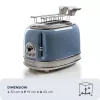 Elektrischer Aufschnittschneider Ariete 0155/05 2 Scheiben 810W Blau