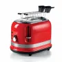 Ariete 149 Toaster mit Zange für 2 Brotscheiben - Automatischer Auswurf - Auftauen - 6 Bräunungsstufen - 800 Watt - Modern Line - Rot