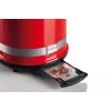 Ariete 149 Toaster mit Zange für 2 Brotscheiben - Automatischer Auswurf - Auftauen - 6 Bräunungsstufen - 800 Watt - Modern Line - Rot