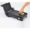 Ariete 1916 Multi Grill 3 in 1 - Elektrogrill, Barbecue, glatte und geriffelte Platte - 180° Öffnung - Verstellbarer Thermostat - 2400 Watt - Schwarz