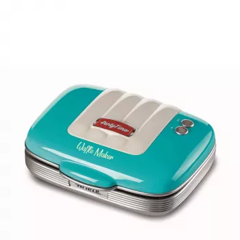 Ariete Waffeleisen, 700 W, Antihaftbeschichtete Platten, Blau, Hellblau, 700 W, 700 W, 700 W, 210 mm, 250 mm