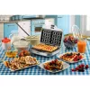 Ariete Waffeleisen, 700 W, Antihaftbeschichtete Platten, Blau, Hellblau, 700 W, 700 W, 700 W, 210 mm, 250 mm