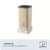 Ariete 2878 Vintage Milchaufschäumer für Cappuccino, Tee, heiße und kalte Schokolade, Instantgetränke, 500 Watt, pastellbeige Farbe