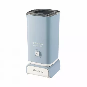 Ariete 2878 Vintage Milchaufschäumer für Cappuccino, Tee, heiße und kalte Schokolade, Instantgetränke, 500 Watt, Pastell-Hellblau