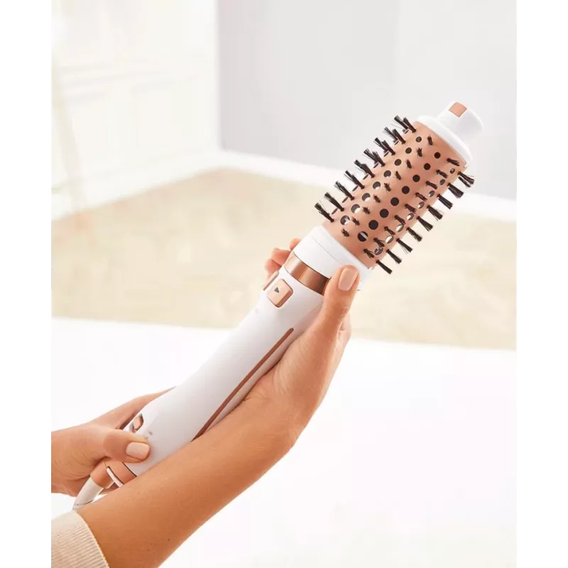 Rowenta Brush Activ Ultimate Care CF9720 Heißluftbürste Warmkupfer, Weiß 2 m