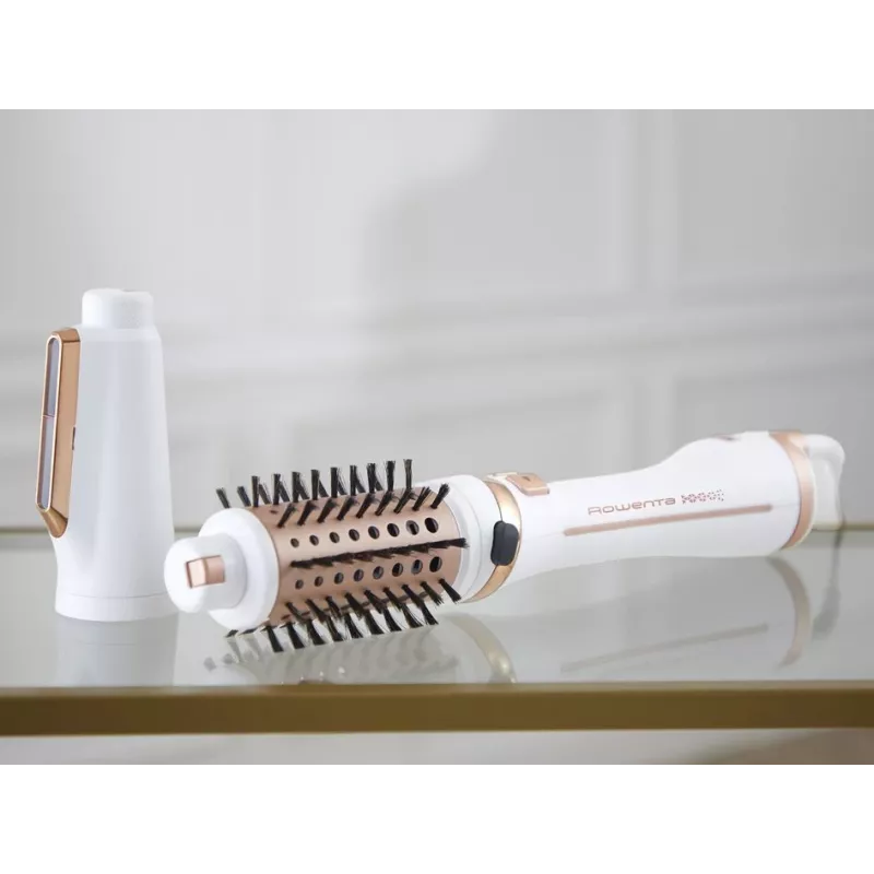 Rowenta Brush Activ Ultimate Care CF9720 Heißluftbürste Warmkupfer, Weiß 2 m