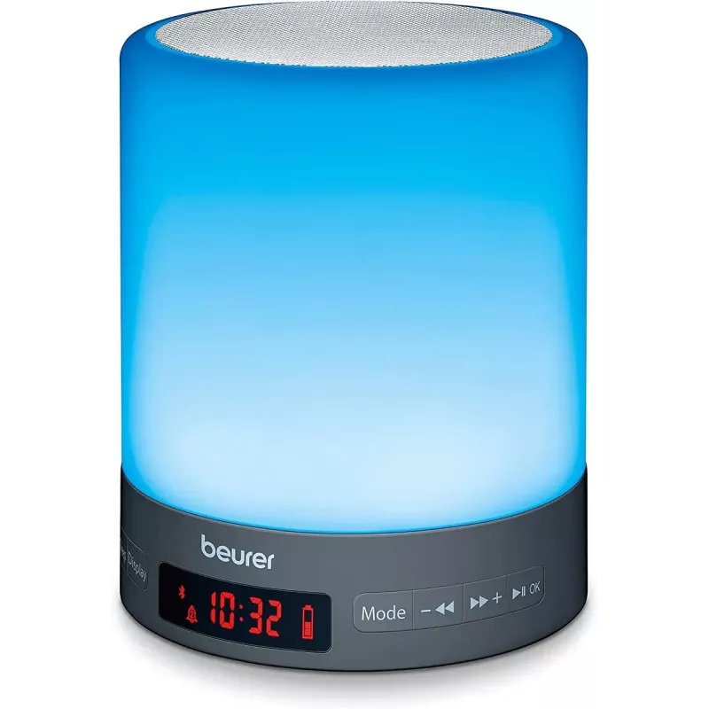 Plug-in-Nachtlicht Beurer WL 50 — LED, weißes Gehäuse, blaues/rotes/weißes Licht, Netz- und Batteriebetrieb, 132 mm Höhe