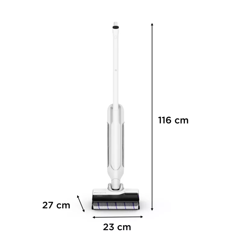 Rowenta X Clean 10 2-in-1 Stabstaubsauger Akku Trocken&nass Beutellos 200 W Silber, Weiß