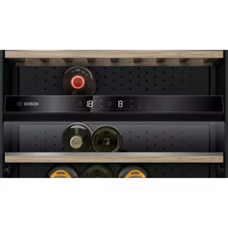 Bosch Serie 6 KWK36ABGA Weinkühlschrank Kompressor-Weinkühlschrank Freistehend Schwarz 199 Flasche(n)