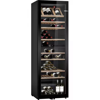 Bosch Serie 6 KWK36ABGA Weinkühlschrank Kompressor-Weinkühlschrank Freistehend Schwarz 199 Flasche(n)