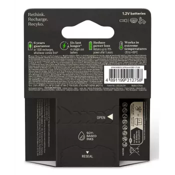 Wiederaufladbare Batterie GP Batterien ReCyko Pro GPRCP80AAA174C4 AAA NiMH 14g