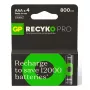 Wiederaufladbare Batterie GP Batterien ReCyko Pro GPRCP80AAA174C4 AAA NiMH 14g