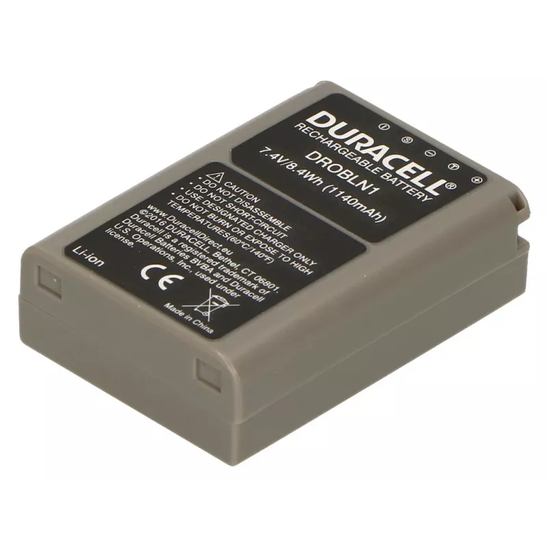 Duracell Kamera-Akku - Ersatz für Olympus BLN-1 Akku, Olympus, 1140 mAh, 7,4 V, Lithium-Ionen (Li-Ion)