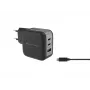 Conceptronic 3-Port 67W GaN USB PD Ladegerät mit USB-C Ladekabel, USB-C x 2, USB-A x 1, QC 3.0, PPS