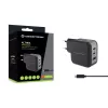 Conceptronic 3-Port 67W GaN USB PD Ladegerät mit USB-C Ladekabel, USB-C x 2, USB-A x 1, QC 3.0, PPS