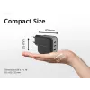 Conceptronic 3-Port 67W GaN USB PD Ladegerät mit USB-C Ladekabel, USB-C x 2, USB-A x 1, QC 3.0, PPS