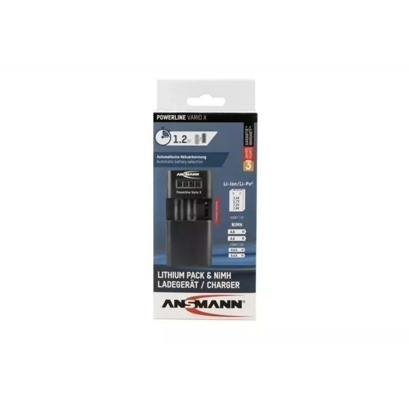 Batterieladegerät Ansmann Powerline Vario X USB