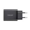 Netzteil Intenso W65ACC USB-A- und USB-C-Anschlüsse schwarz