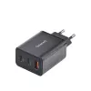 Netzteil Intenso W65ACC USB-A- und USB-C-Anschlüsse schwarz