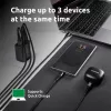 Netzteil Intenso W65ACC USB-A- und USB-C-Anschlüsse schwarz