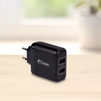 Ladegerät Fantec SC-A244 Universal Schwarz AC Innenbereich