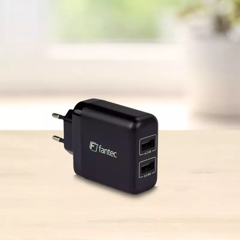 Ladegerät Fantec SC-A244 Universal Schwarz AC Innenbereich