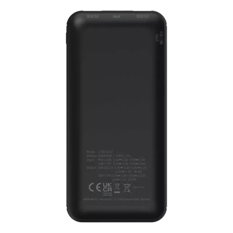 Tragbare Powerbank Ansmann PB320PD 20000 mAh