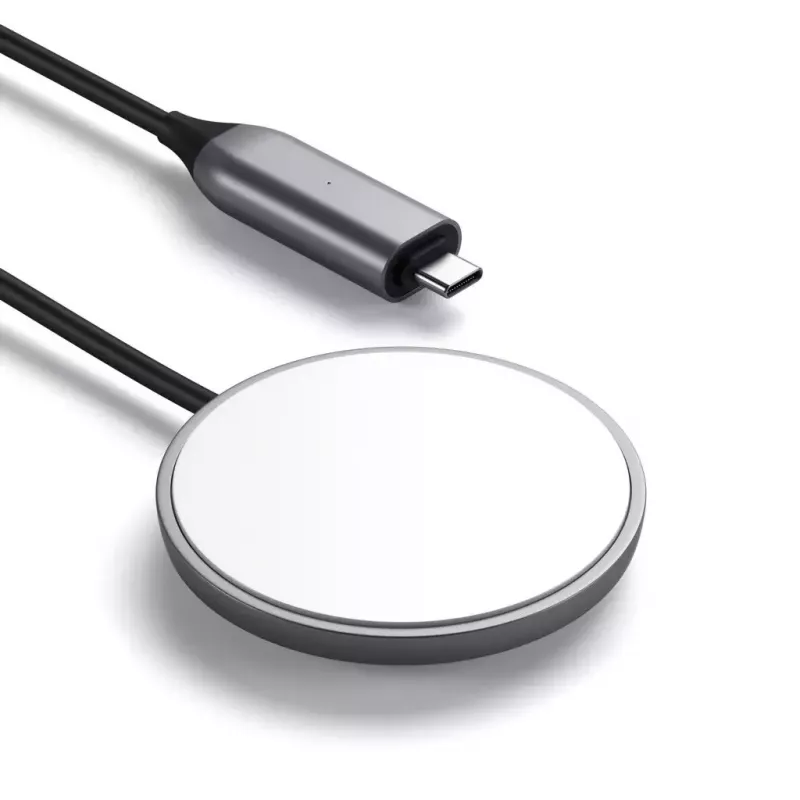 Mobiltelefon-Ladegerät Satechi ST-UCQIMCM USB Kabelloses Laden Grau Weiß