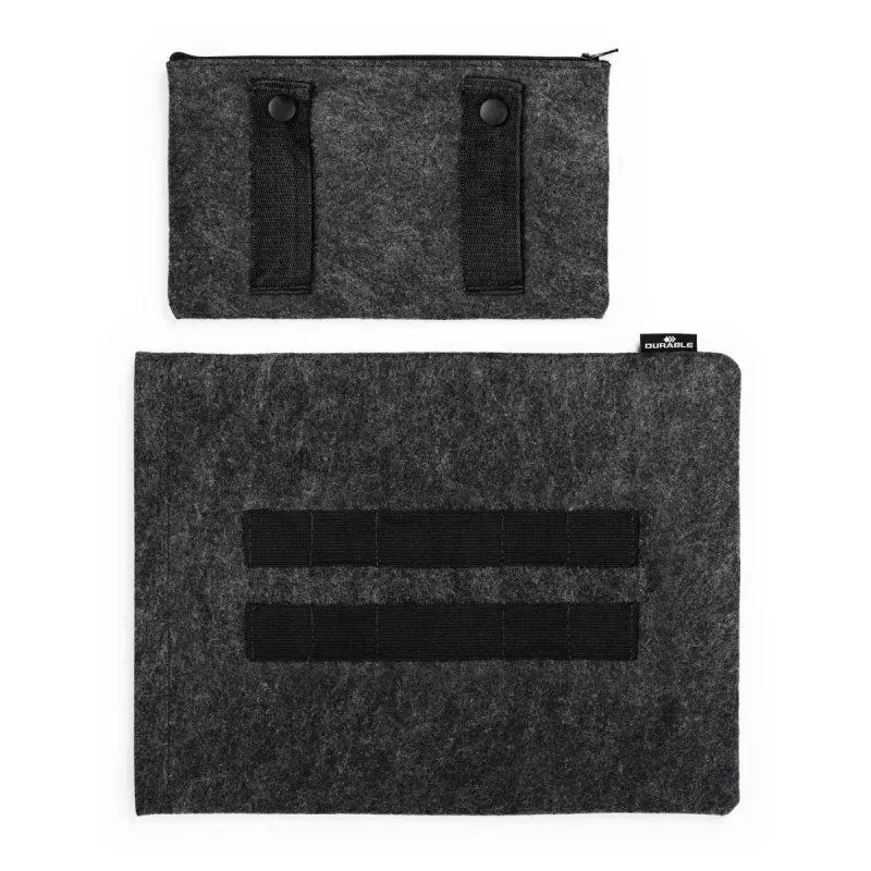 Sleeve Case Durable Effect 33 cm 13 Zoll Anthrazit 1 Fronttasche einfarbig