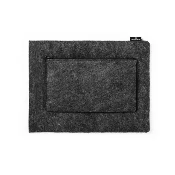 Sleeve Case Durable Effect 33 cm 13 Zoll Anthrazit 1 Fronttasche einfarbig