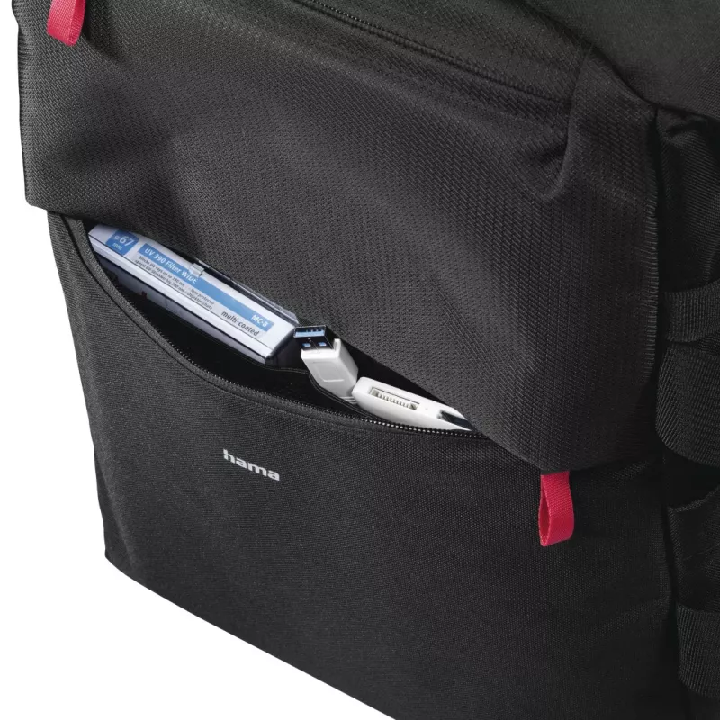 Rucksack Hama Matera Schwarz Beliebige Markenkompatibilität Schultergurt